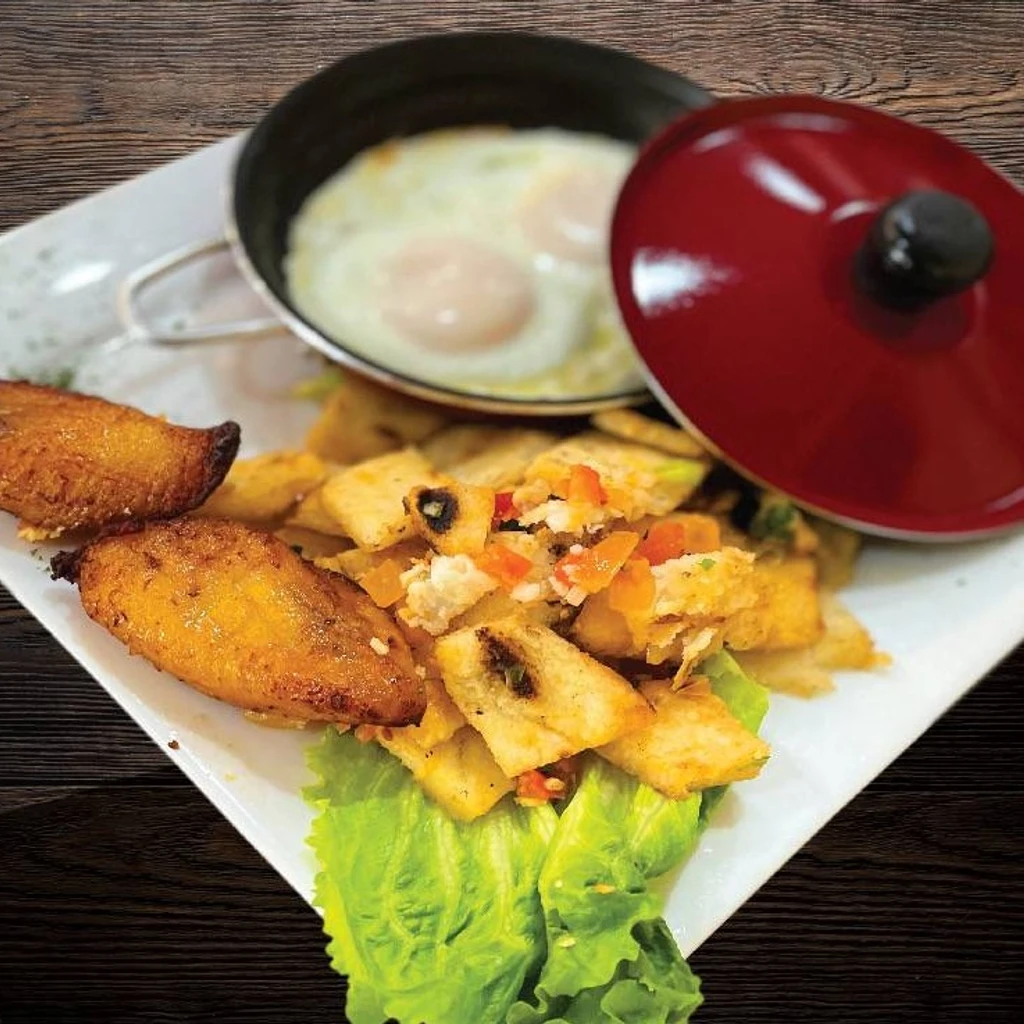 Migas de Arepa o Papa